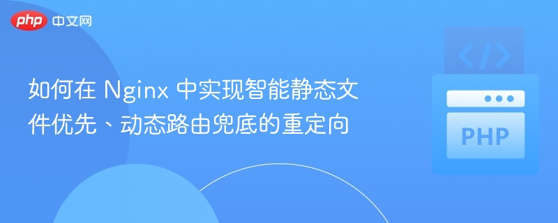 Nginx静态优先动态重定向设置方法