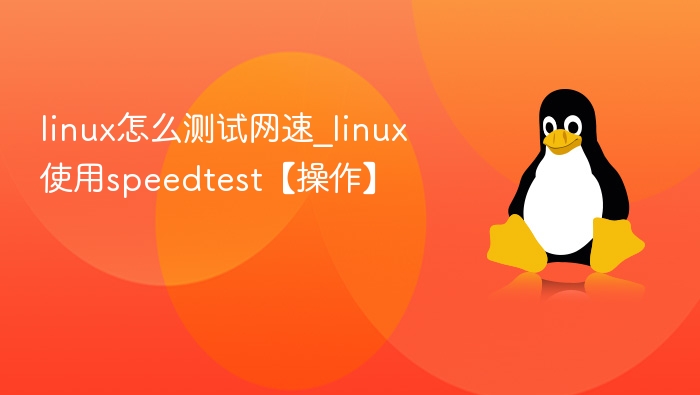 Linux下用speedtest测网速教程