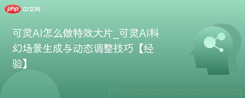 可灵AI特效教程：科幻场景动态制作技巧