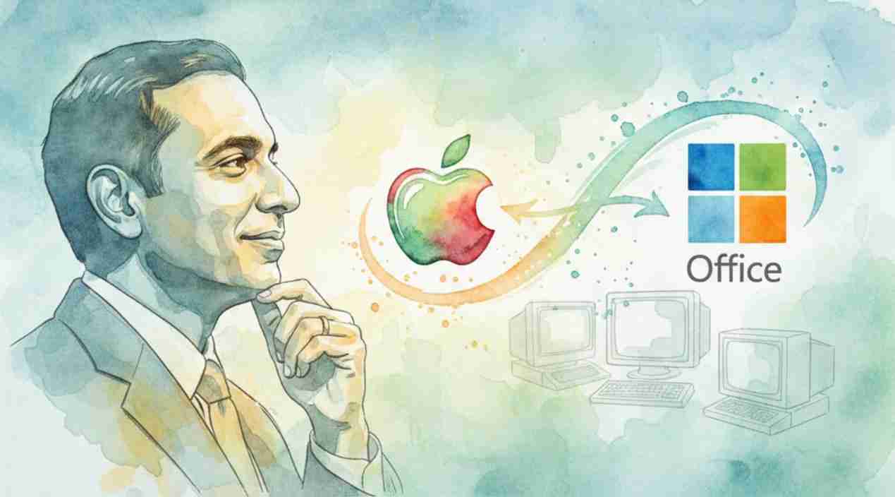 微软执行长：没有苹果就没有现在的Office！感性回顾与苹果合作起源