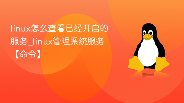 linux怎么查看已经开启的服务_linux管理系统服务【命令】