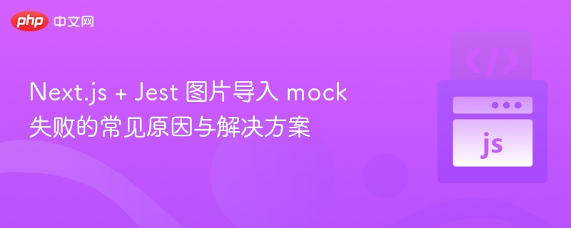 Next.js图片导入mock失败解决方法