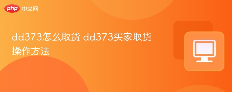 DD373取货流程及操作步骤详解