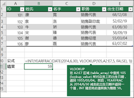 ExcelVLOOKUP函数使用教程