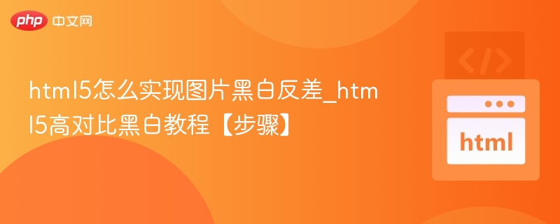 html5怎么实现图片黑白反差_html5高对比黑白教程【步骤】