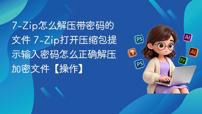 7-Zip怎么解压带密码的文件 7-Zip打开压缩包提示输入密码怎么正确解压加密文件【操作】