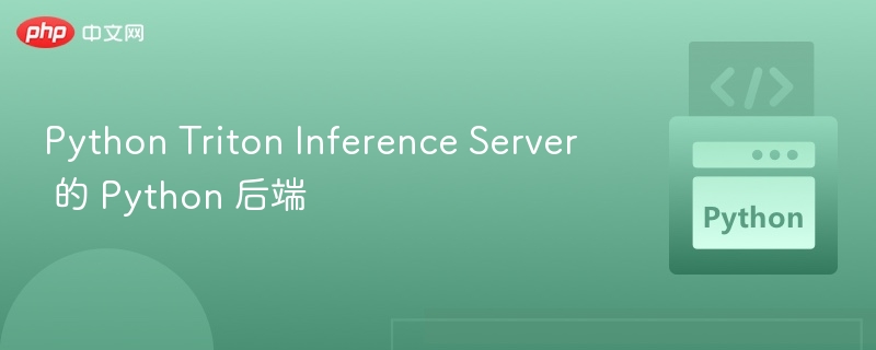 Python Triton Inference Server 的 Python 后端