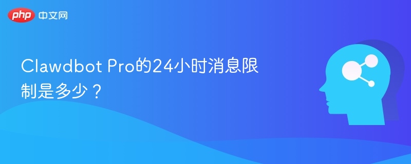 Clawdbot Pro的24小时消息限制是多少?