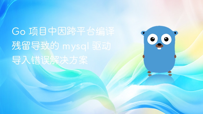 Go 项目跨平台编译残留导致的 mysql 驱动错误解决方法