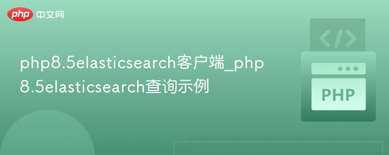 PHP8.5 Elasticsearch客户端使用与查询示例