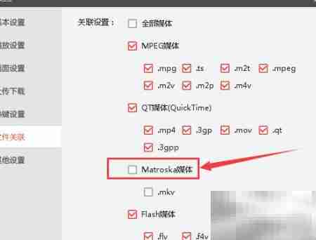 关闭搜狐影音Matroska关联