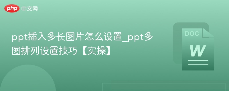 PPT多图排列技巧与设置方法