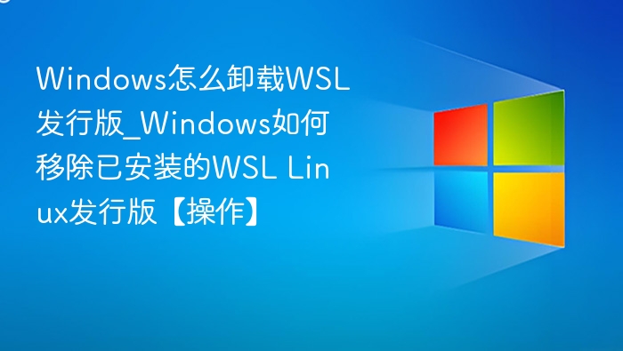 Windows卸载WSL发行版方法详解