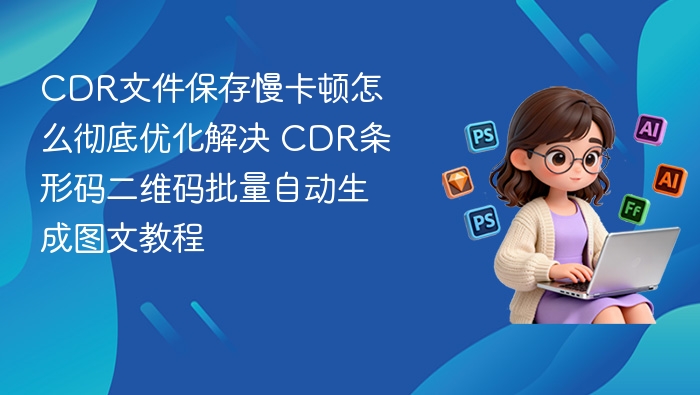 CDR文件卡顿优化及条码批量生成教程