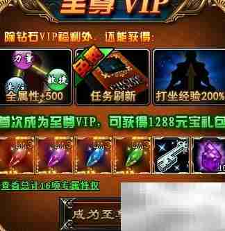 绝色唐门VIP特权一览