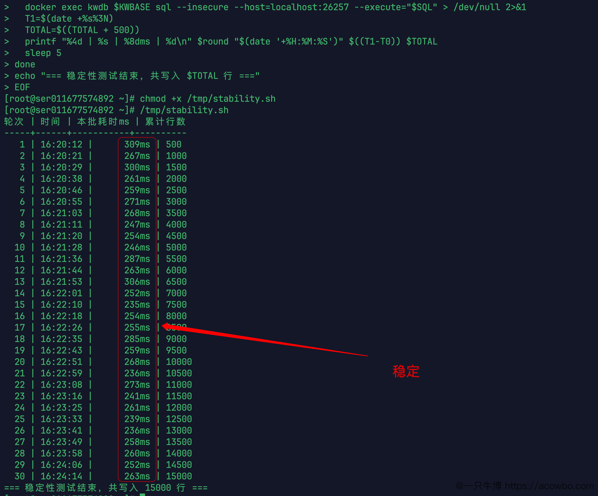 KWDB 3.1.0 单节点读写性能实测：不跑 benchmark，只用脚本说话