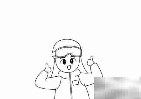 谷爱凌简笔画教程