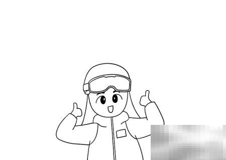 谷爱凌简笔画步骤教学详解