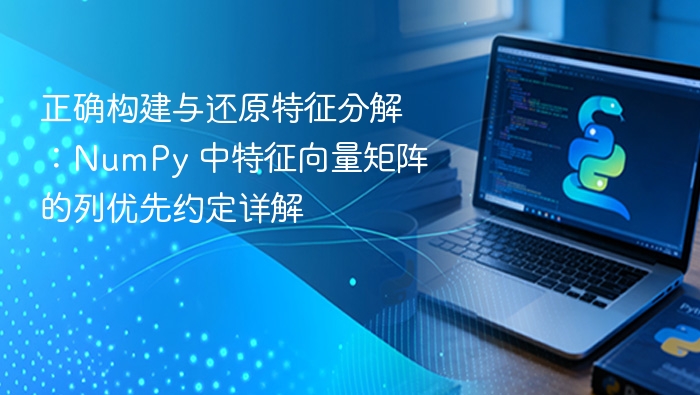 正确构建与还原特征分解：NumPy 中特征向量矩阵的列优先约定详解
