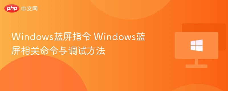 Windows蓝屏指令 Windows蓝屏相关命令与调试方法