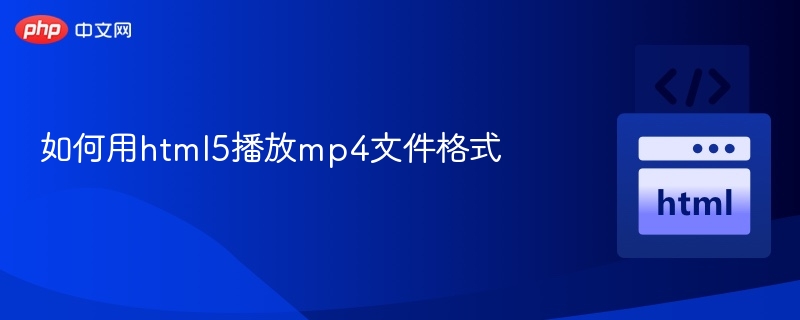 HTML5播放MP4教程详解