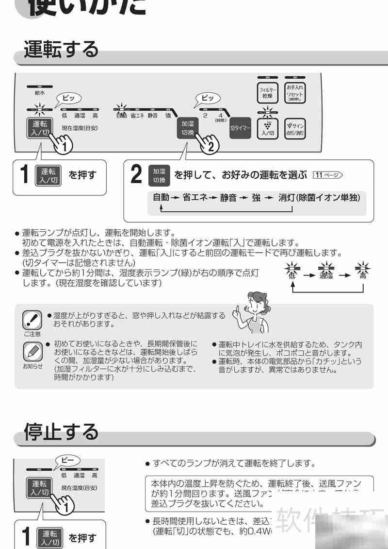 SHARP HV-300加湿器使用指南
