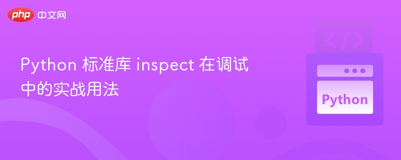 Python 标准库 inspect 在调试中的实战用法