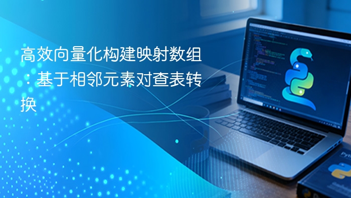 高效向量化构建映射数组：基于相邻元素对查表转换

