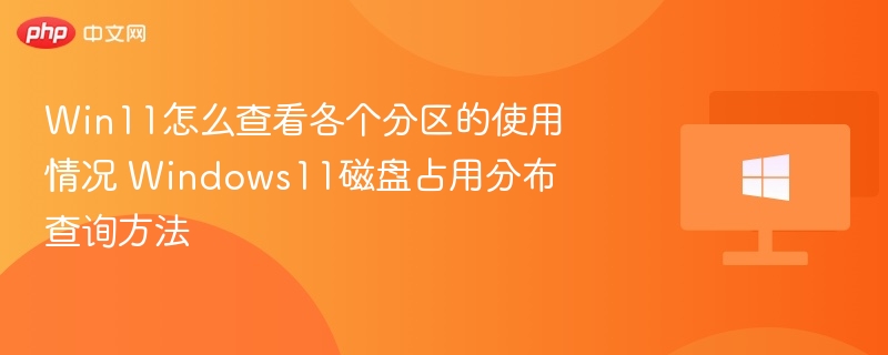 Win11如何查看分区占用情况