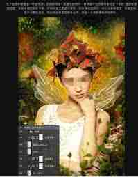 PS如何合成森林蝴蝶花仙子插画
