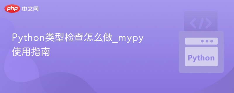 Python类型检查怎么做_mypy使用指南