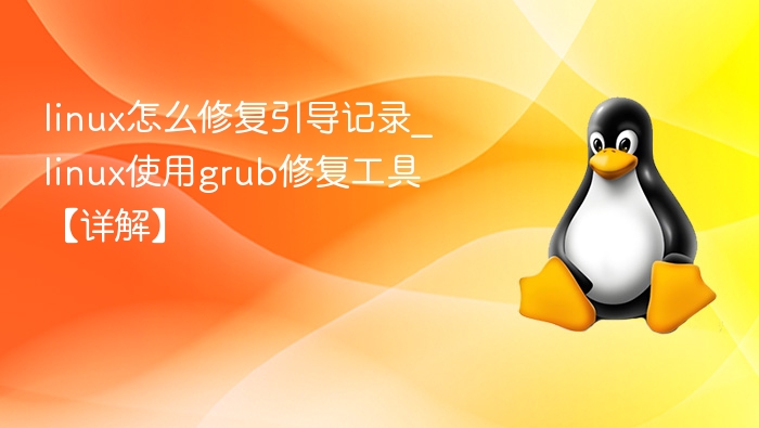 linux怎么修复引导记录_linux使用grub修复工具【详解】