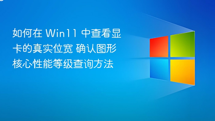 如何在 Win11 中查看显卡的真实位宽 确认图形核心性能等级查询方法