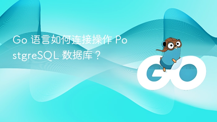 Go 语言如何连接操作 PostgreSQL 数据库？