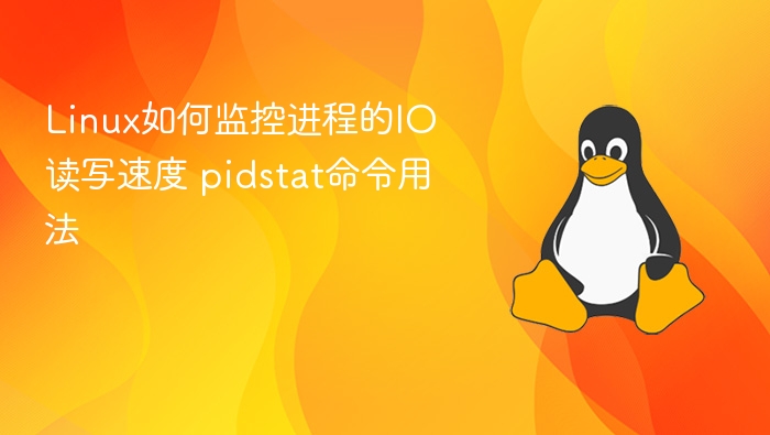 Linux如何监控进程的IO读写速度 pidstat命令用法