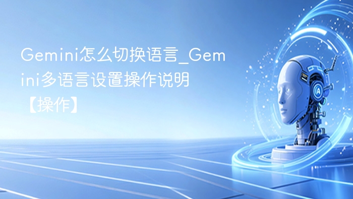 Gemini切换语言设置教程