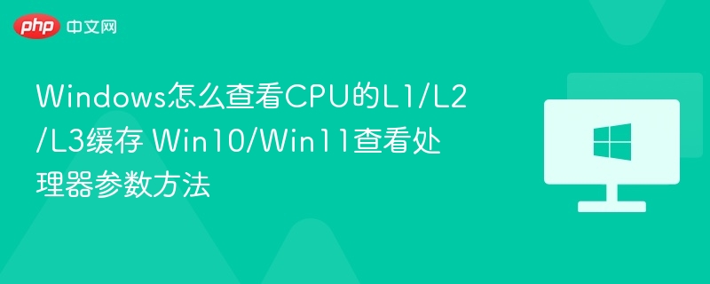 查看CPU缓存参数的实用方法