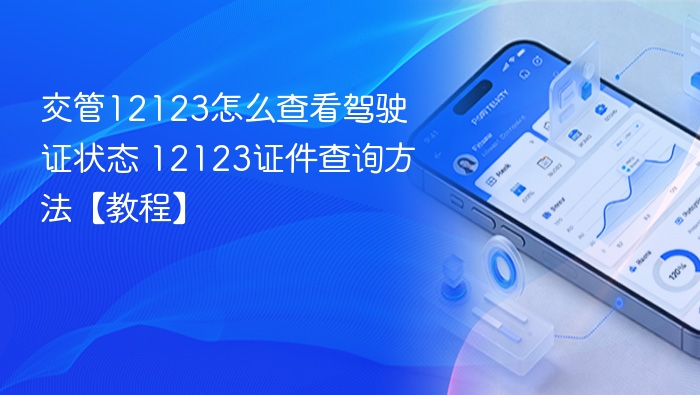 交管12123查驾驶证状态方法