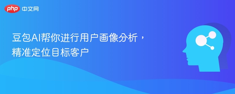 豆包AI帮你进行用户画像分析，精准定位目标客户