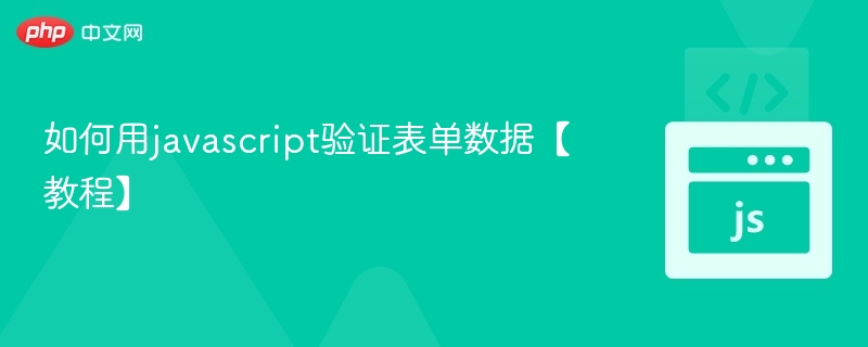 JavaScript表单验证教程详解