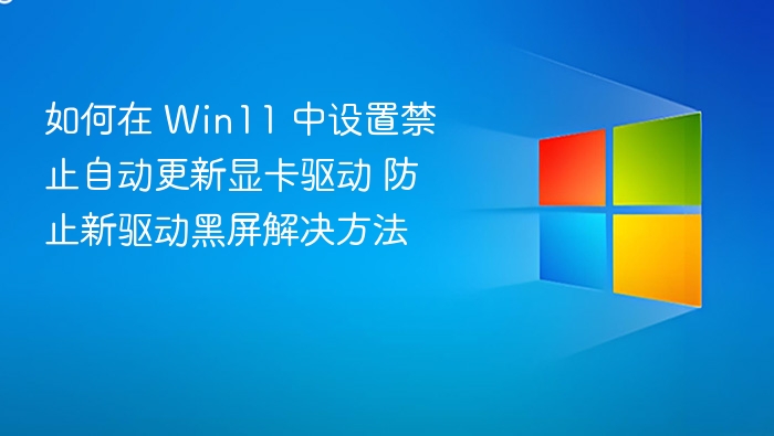 如何在 Win11 中设置禁止自动更新显卡驱动 防止新驱动黑屏解决方法