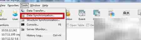 Navicat同步MySQL表结构与数据