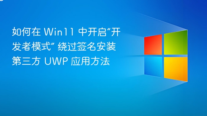Win11 开发者模式开启教程