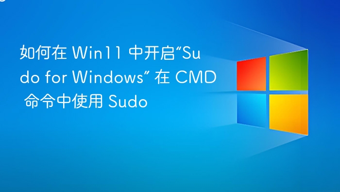 Win11 如何开启 Sudo 命令使用方法