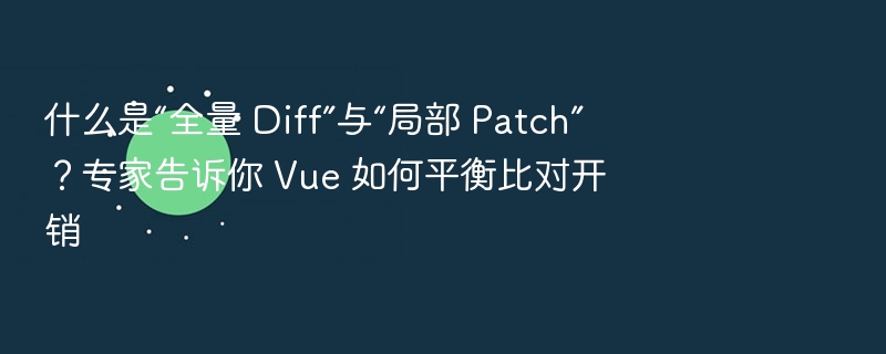 全量 Diff 与局部 Patch 区别解析