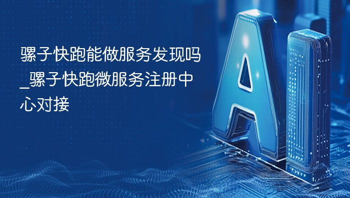 骡子快跑服务发现功能详解