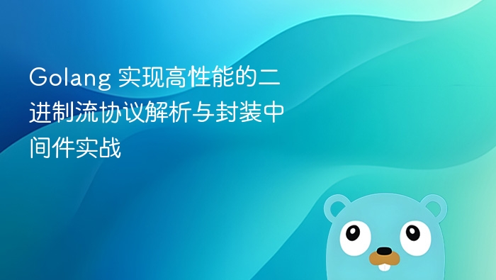 Golang 实现高性能的二进制流协议解析与封装中间件实战