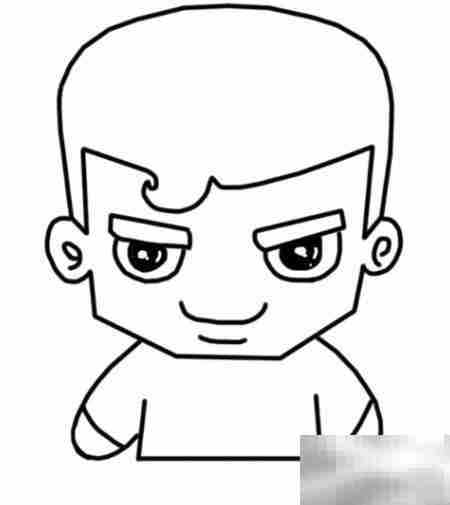 超人简笔画，一笔一画学画画