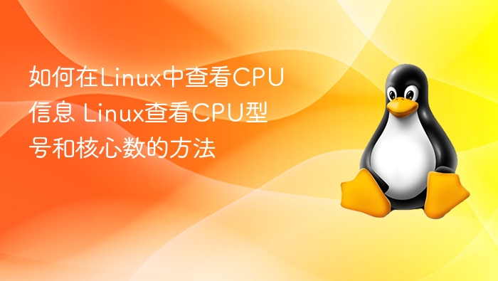 Linux查看CPU型号和核心数方法