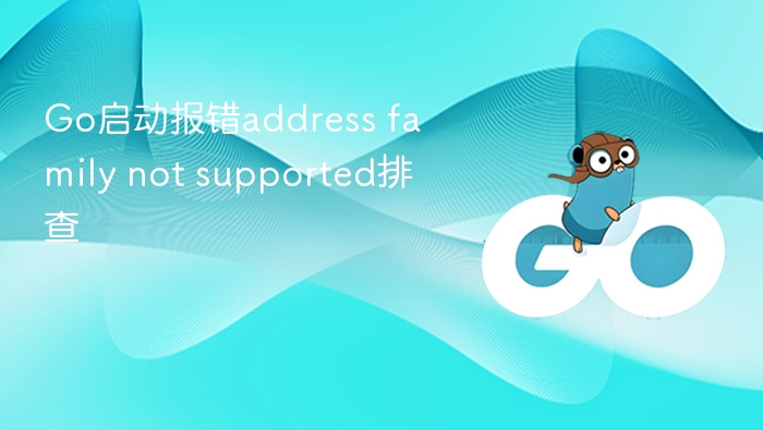 Go启动报错address family not supported排查指南